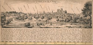 Ein Blick auf die Stadt York, ca. 1770er Jahre von Unbekannt