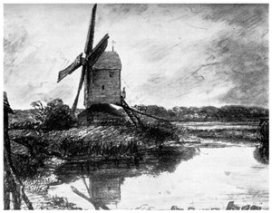 Eine Windmühle, 1802 1899 von Unbekannt