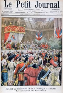Ein Bankett für den französischen Präsidenten, Guildhall, London, 1903 von Unbekannt