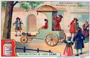 Ein Auto mit Pedalen, 1690, um 1900