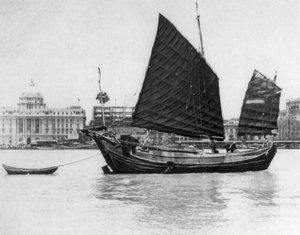 Eine Dschunke, 1912 von Unbekannt