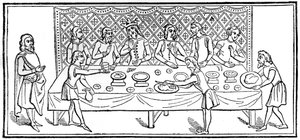 Ein König beim Abendessen, 1910 von Unbekannt