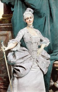 Eine Dame von Rang zur Zeit von Louis XV, 1889 von Unbekannt