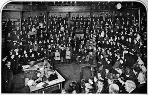 Ein Vortrag an der Royal Institution, London, ca. 1903 von Unbekannt