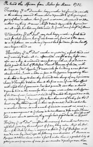 Eine Seite aus dem Tagebuch von John Newton, 1750-1754, 1965 von Unbekannt