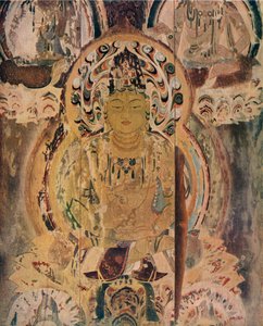 Ein Gemälde auf der Kernsäule der Pagode im Daigoji-Kloster, 13. Jahrhundert von Unbekannt