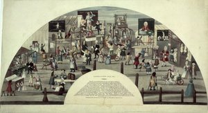 Eine Szene der Bartholomäusmesse, 18. Jahrhundert