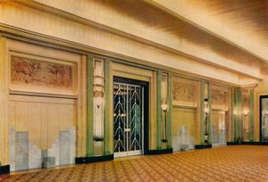 Ansicht des neuen Ballsaals im Claridges Hotel, entworfen von Oswald P. Milne, 1933 von Unbekannt
