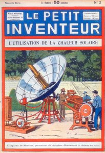 Abel Pifres solarbetriebene Druckerpresse, ca. 1894 [ca. 1927