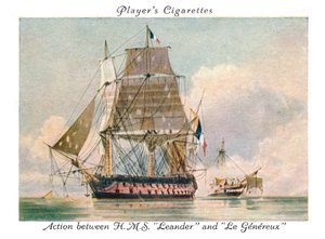 Gefechtsaktion zwischen H.M.S. Leander und Le Genereux, 1936