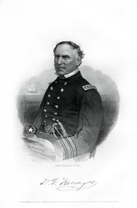 Admiral David Farragut, US-Marineoffizier im Amerikanischen Bürgerkrieg, 1862-1867