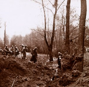 Vormarsch auf die Ailette, Nordfrankreich, um 1918