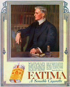 Werbung für Fatima-Zigaretten, 1916