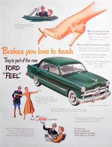 Werbung für Ford-Autos, 1949