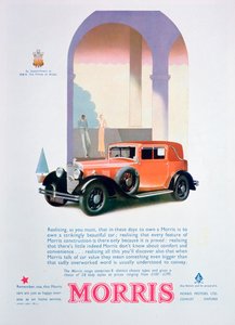 Werbung für Morris Motorwagen, 1932