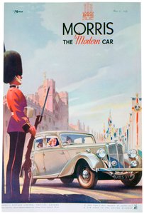 Werbung für Morris-Autos