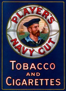 Werbung für Players Navy Cut Tabak und Zigaretten, 1923 von Unbekannt