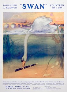 Werbung für Swan-Füllfederhalter