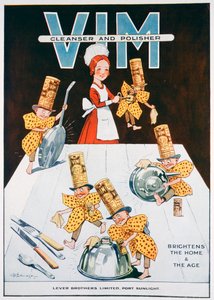 Werbung für Vim Reiniger und Politur, 1919