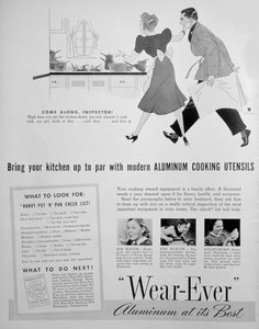 Werbung für Wear-Ever Aluminium-Küchenutensilien