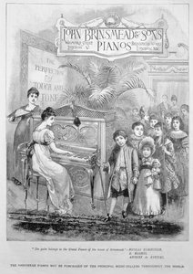 Werbung für Brinsmead Klaviere, 1899