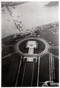 Luftaufnahme des Lincoln Memorial, Washington DC, USA, von einem Zeppelin, 1928-1933 von Unbekannt
