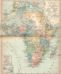 Afrika politisch, um 1902, 1903 von Unbekannt