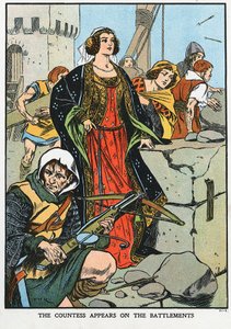 Agnes, Gräfin von Dunbar 1312-1369, bekannt als Schwarze Agnes, 1338, frühes 20. Jahrhundert