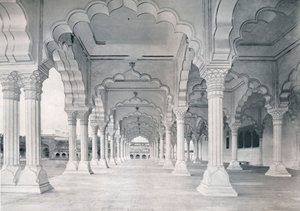 Agra. Der Dewan-i-am oder Halle der öffentlichen Audienzen, ca. 1910