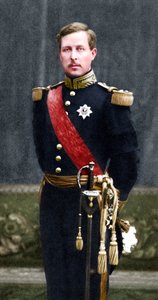 Albert I., 1875-1934, König der Belgier ab 1909, in Militäruniform