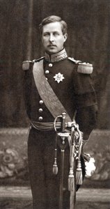 Albert I 1875-1934, König der Belgier ab 1909, in Militäruniform