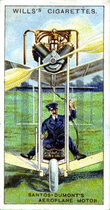 Alberto Santos-Dumont, brasilianischer Luftfahrtpionier, erster aufgezeichneter Flug in Europa, 1906, 1915