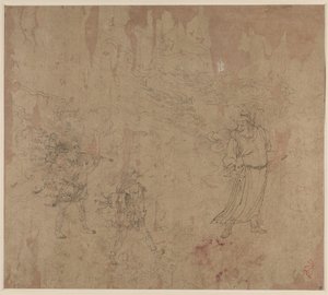 Album mit daoistischen und buddhistischen Themen: Prozession daoistischer Gottheiten: Blatt 18
