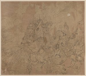 Album mit daoistischen und buddhistischen Themen: Suche den Berg: Blatt 49, 1200er