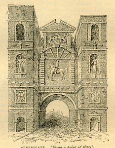 Aldersgate, 1670, ca. 1872 von Unbekannt