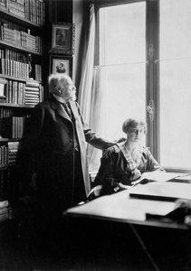 Alexander Onegin, russischer Autor und Historiker, und Ballerina Tamara Karsavina, frühes 20. Jahrhundert von Unbekannt