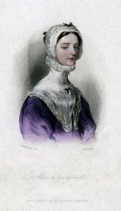 Alice Bridgenorth, eine Figur in Walter Scotts Roman Peveril of the Peak, 1833