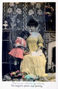 Alles, was die Kinder bezaubert.., französische Postkarte, um 1900