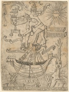 Allegorie des Kaisers und des Papstes von Unbekannt