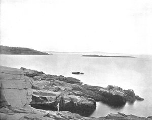 Entlang der Küste, Bar Harbor, Maine, USA, ca. 1900