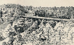 Alum Chine Hängebrücke, 1929