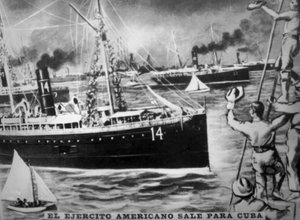Amerikanische Armee verlässt Kuba, 1898, 1920er Jahre von Unbekannt