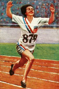 Amerikanische Athletin Betty Robinson, Gewinnerin des 100m-Laufs der Frauen