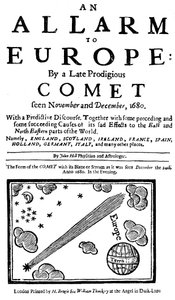 Ein Alarm für Europa durch einen späten gewaltigen Kometen, 1680