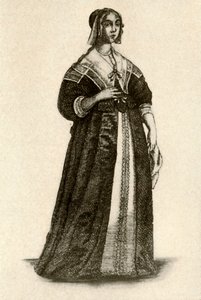 Eine englische Dame im Hauskleid, 1640, 1937
