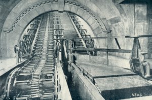 Eine Rolltreppe im Bau