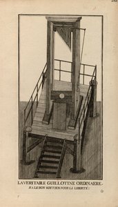 Eine gewöhnliche Guillotine. Ha, die gute Unterstützung für die Freiheit!, 1791-1794