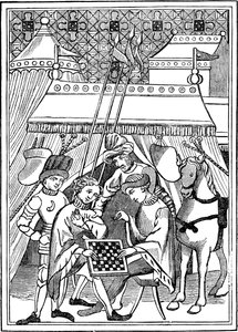 Altes Schachspiel, 14. Jahrhundert, 1833