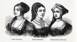 Anne Boleyn. Jane Seymour. Katharine Howard, 1882 von Unbekannt