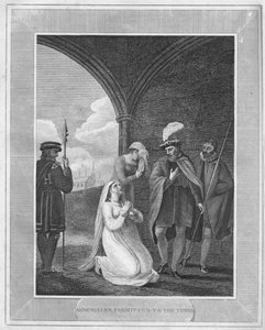 Anne Bullen, in den Tower gebracht, 1838